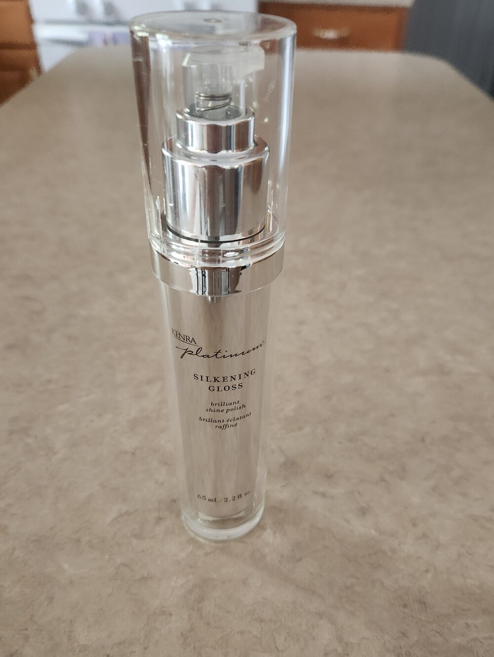 Kenra Platinum Silkening Gloss - Silver Pump Bottle